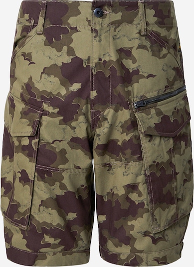 G-STAR Cargo hlače u maslinasta / pastelno zelena / tamno crvena, Pregled proizvoda