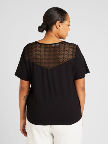 ABOUT YOU Curvy - Camiseta 'Charlotte' en negro