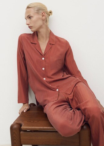 MANGO Pajama Pants 'Habo' in Orange