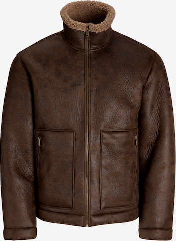 JACK & JONES Kurtka przejściowa 'JORSALAMANCO' w kolorze brązowy: przód