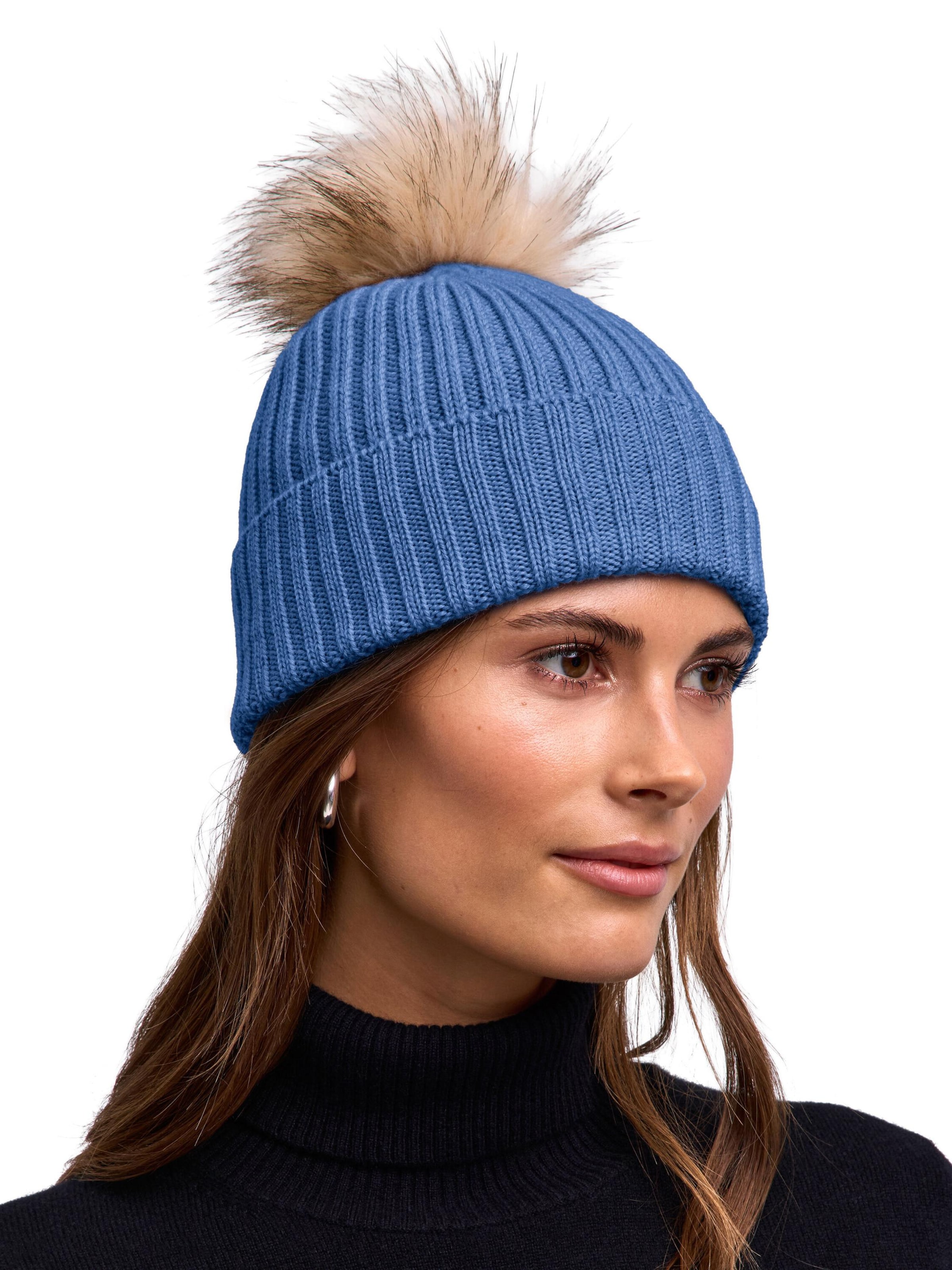 FALKE Mütze‌‌‌‌‌‌‌‌‌‌ in Blau: Vorderseite