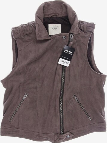 Abercrombie & Fitch Vest in L in Brown: front