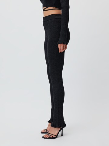 LeGer by Lena Gercke Flared Leggings 'Lianne' in Black