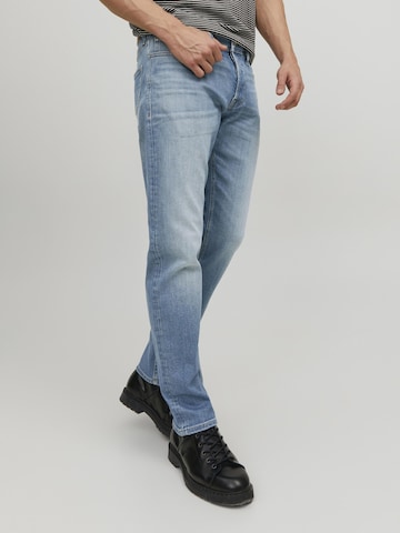 JACK & JONES Tapered Jeans 'Mike Original' in Blauw: voorkant