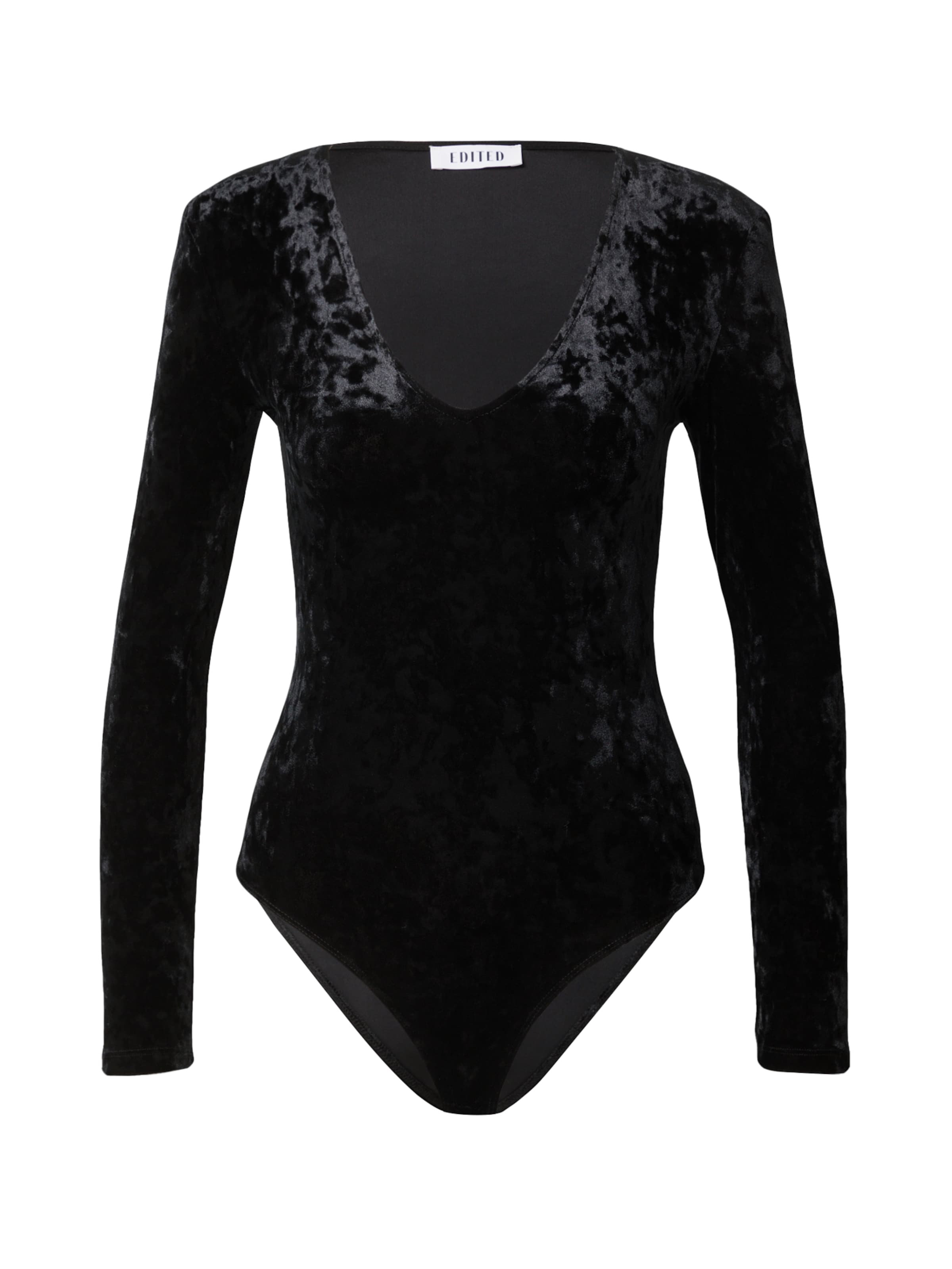 EDITED - Body camiseta 'Luciana' en negro: frente