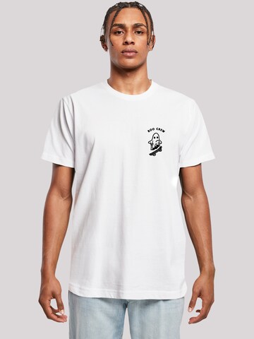 T-Shirt 'Boo Crew Halloween' F4NT4STIC en blanc : devant