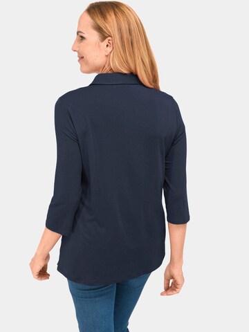 Goldner Bluse in Blau