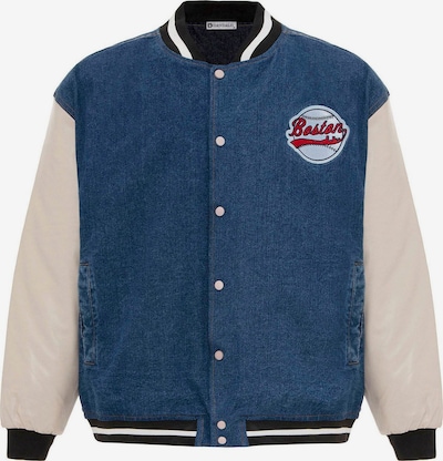 Dandalo Veste mi-saison en bleu denim / bleu pastel / rouge / blanc, Vue avec produit