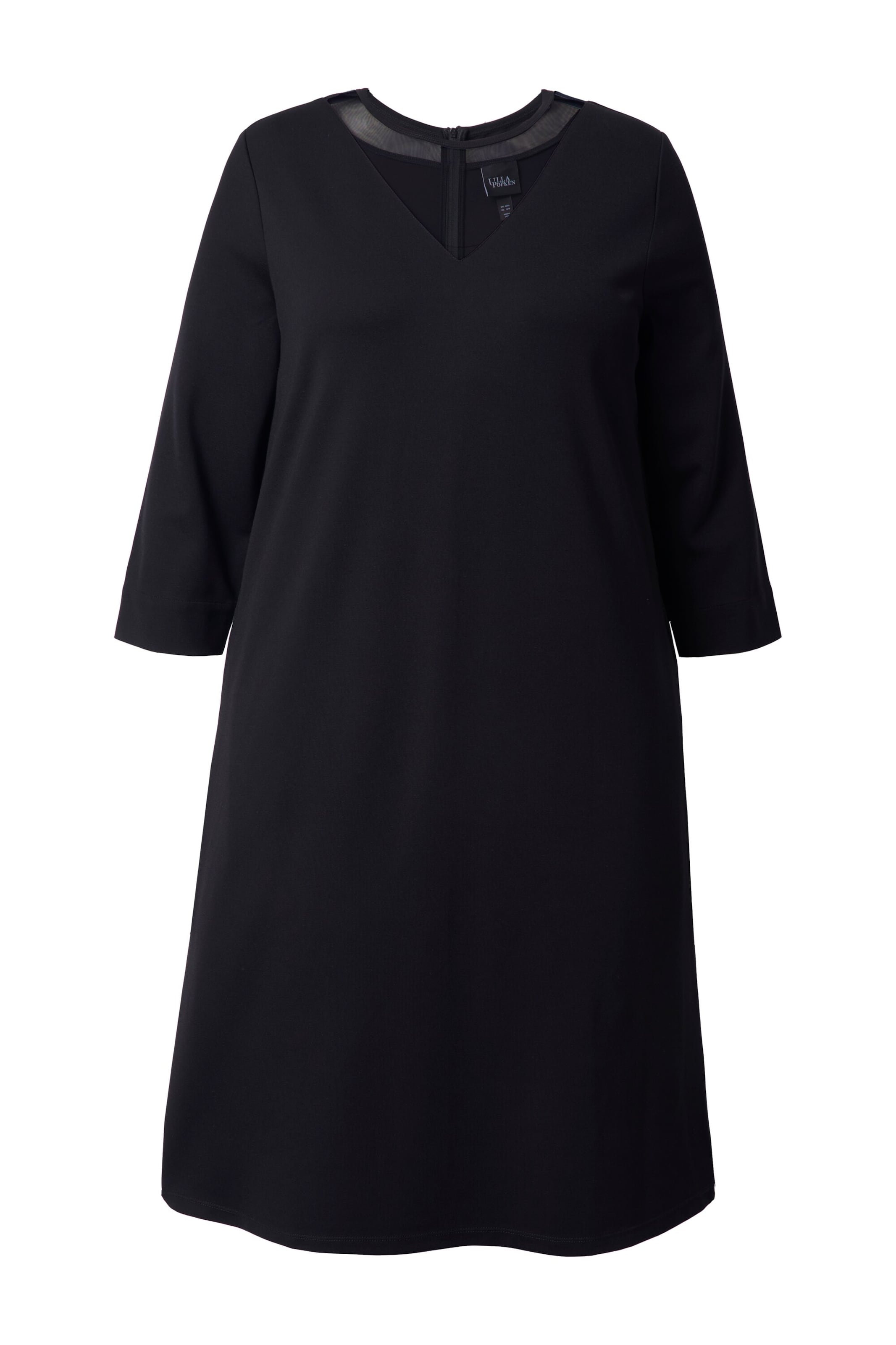 Ulla Popken Jurk in Zwart: voorkant