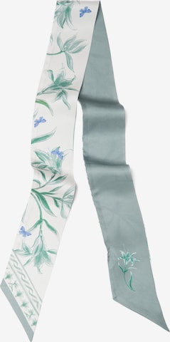 MayTree - Chal 'Seidenbandeau Twillseide beidseitig, Taglilie 7 x 116 cm' en verde: frente