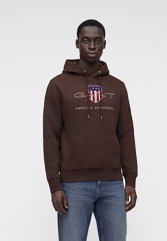 GANT Sweatshirt in Brown: front