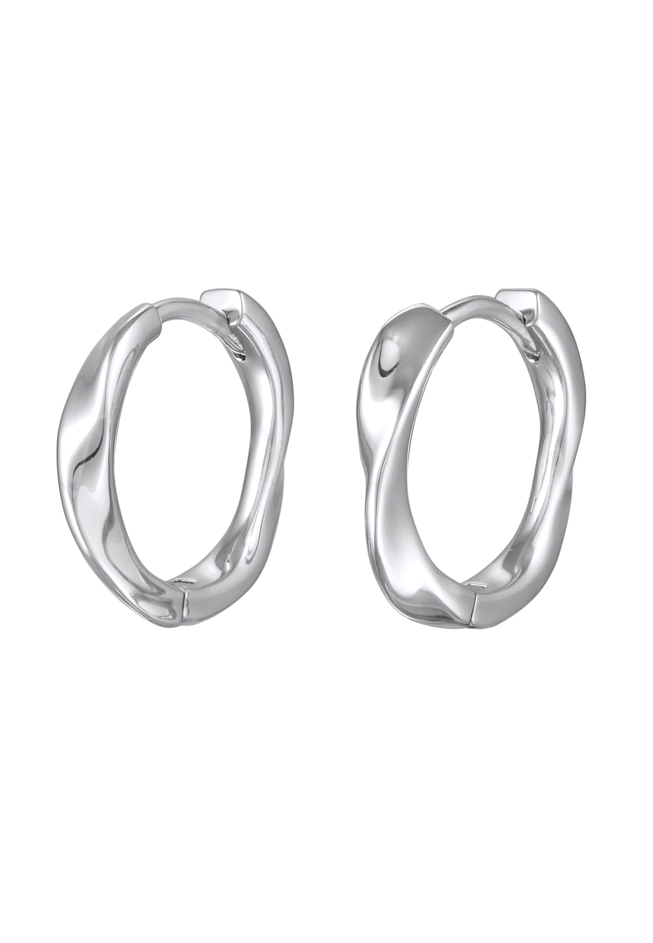 sudrabs ELLI Auskari: no priekšpuses