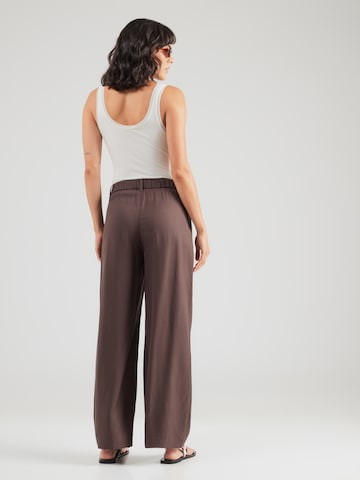 COMMA Wide leg Bandplooibroek in Bruin