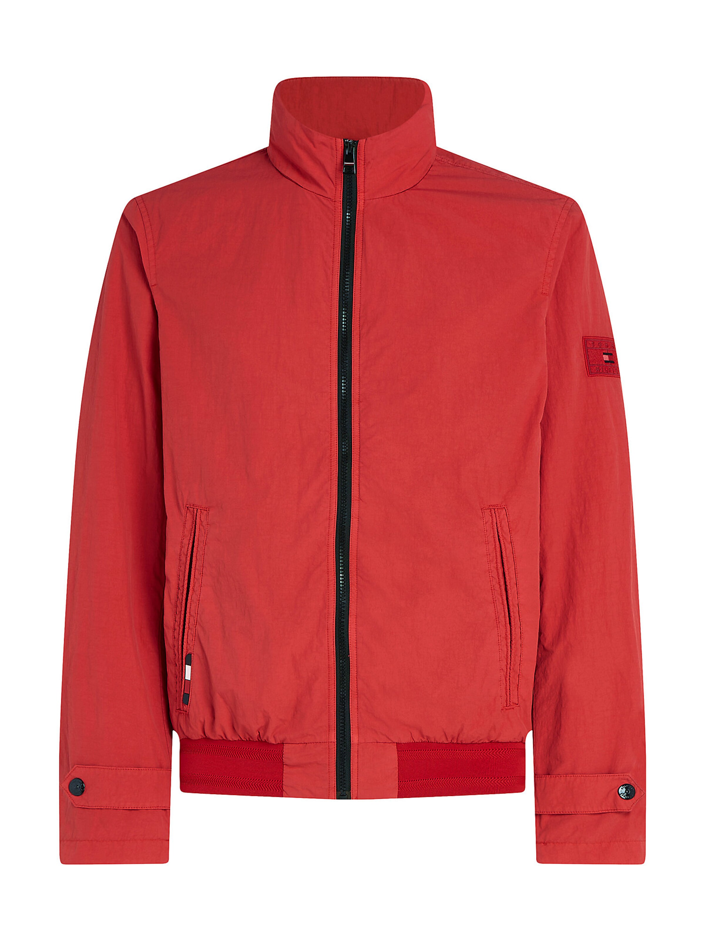 men red tommy hilfiger jacket