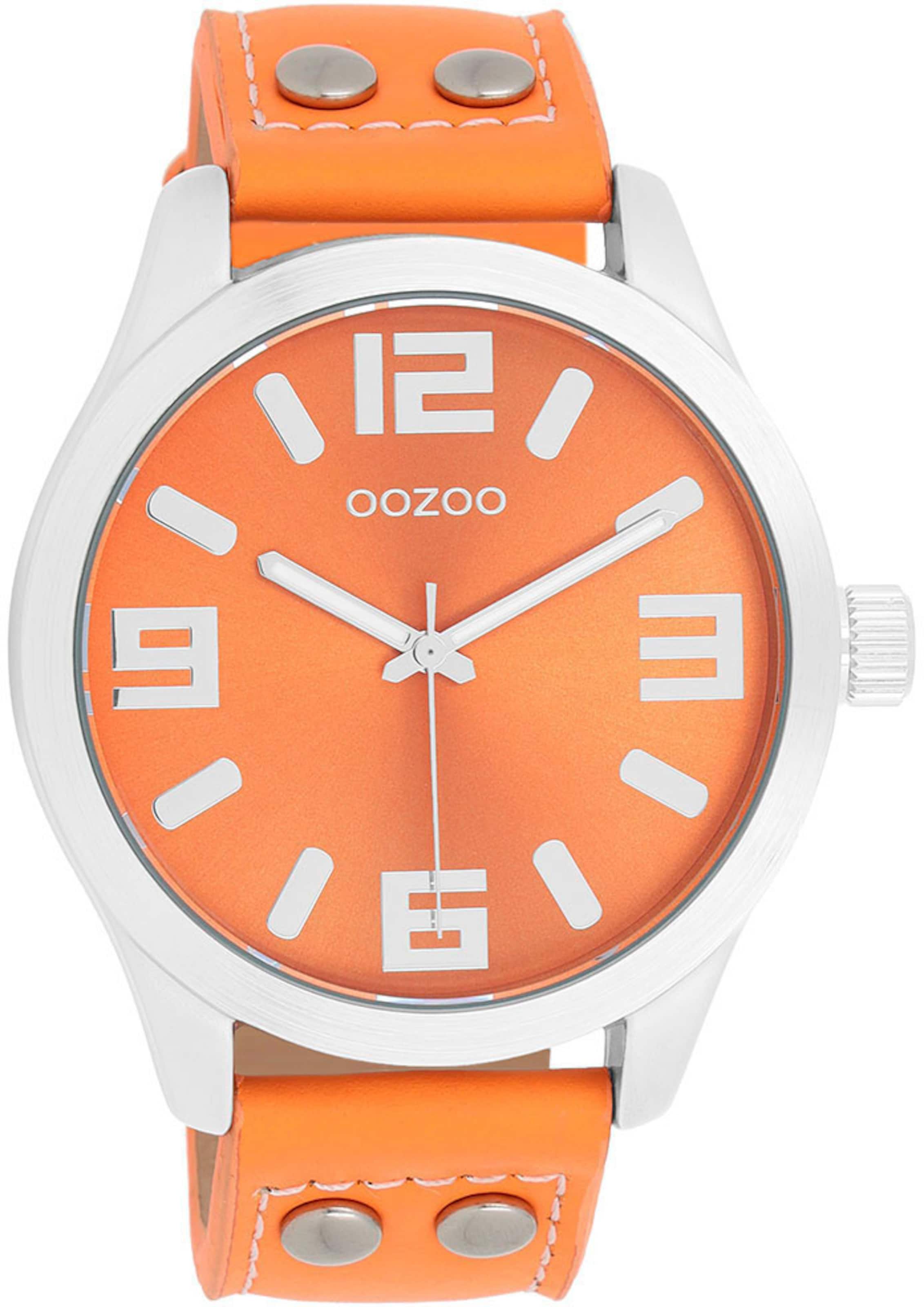 OOZOO Analog Watch in Orange: front