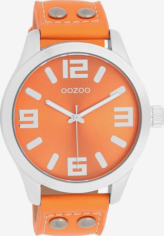 OOZOO Analog Watch in Orange: front