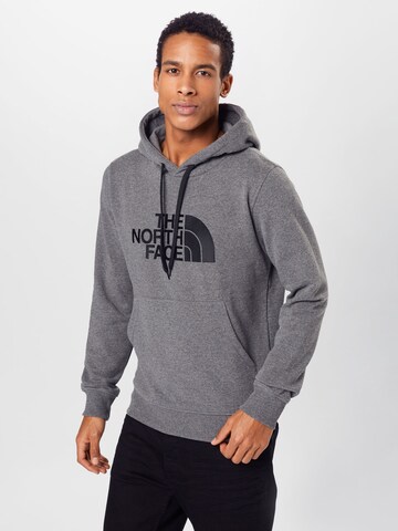 Sweat-shirt 'Drew Peak' THE NORTH FACE en gris : devant