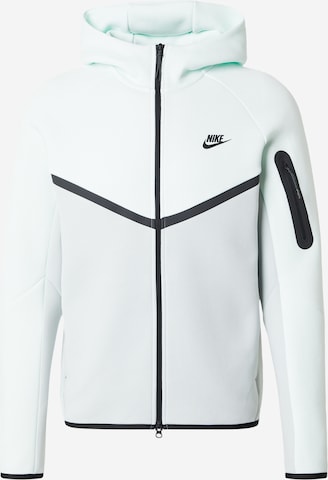 Nike Sportswear Tréning dzseki 'Tech Fleece' - zöld: elől