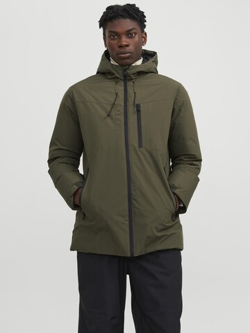 JACK & JONES Winter Jacket 'Payne' in Green: front