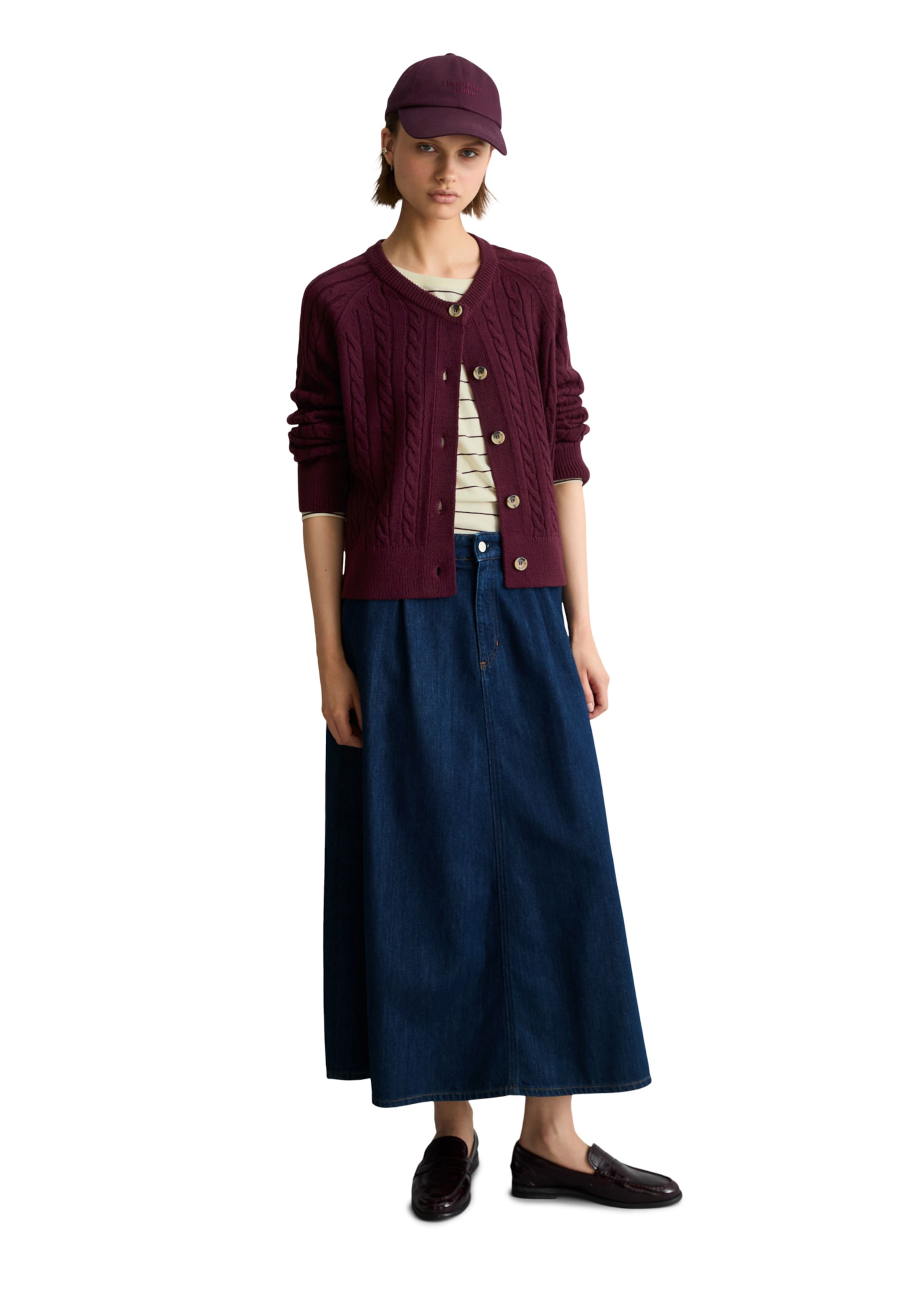 Cardigan Marc O'Polo DENIM en rouge