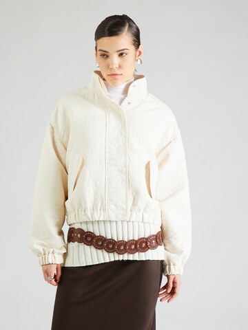 Y.A.S Between-season jacket 'Fipa' in Beige: front