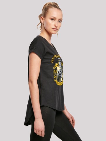 F4NT4STIC Shirt 'Harry Potter Hufflepuff Crest' in Black