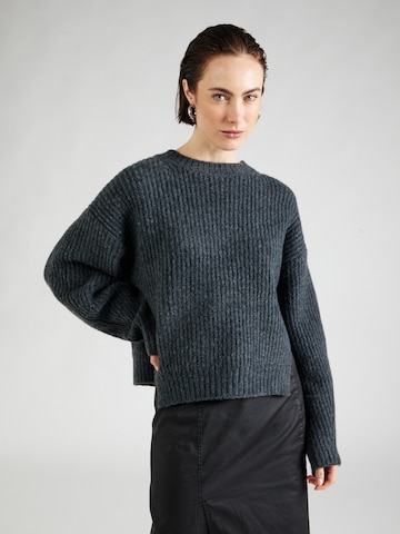 WEEKDAY Sweater 'Ivy' in Grey: front