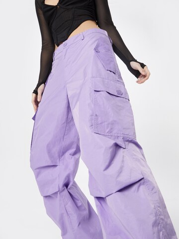 Oval Square Loose fit Cargo trousers in Purple