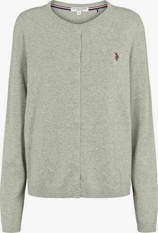 U.S. POLO ASSN. Neuletakki 'Kimmi' värissä harmaa: etupuoli