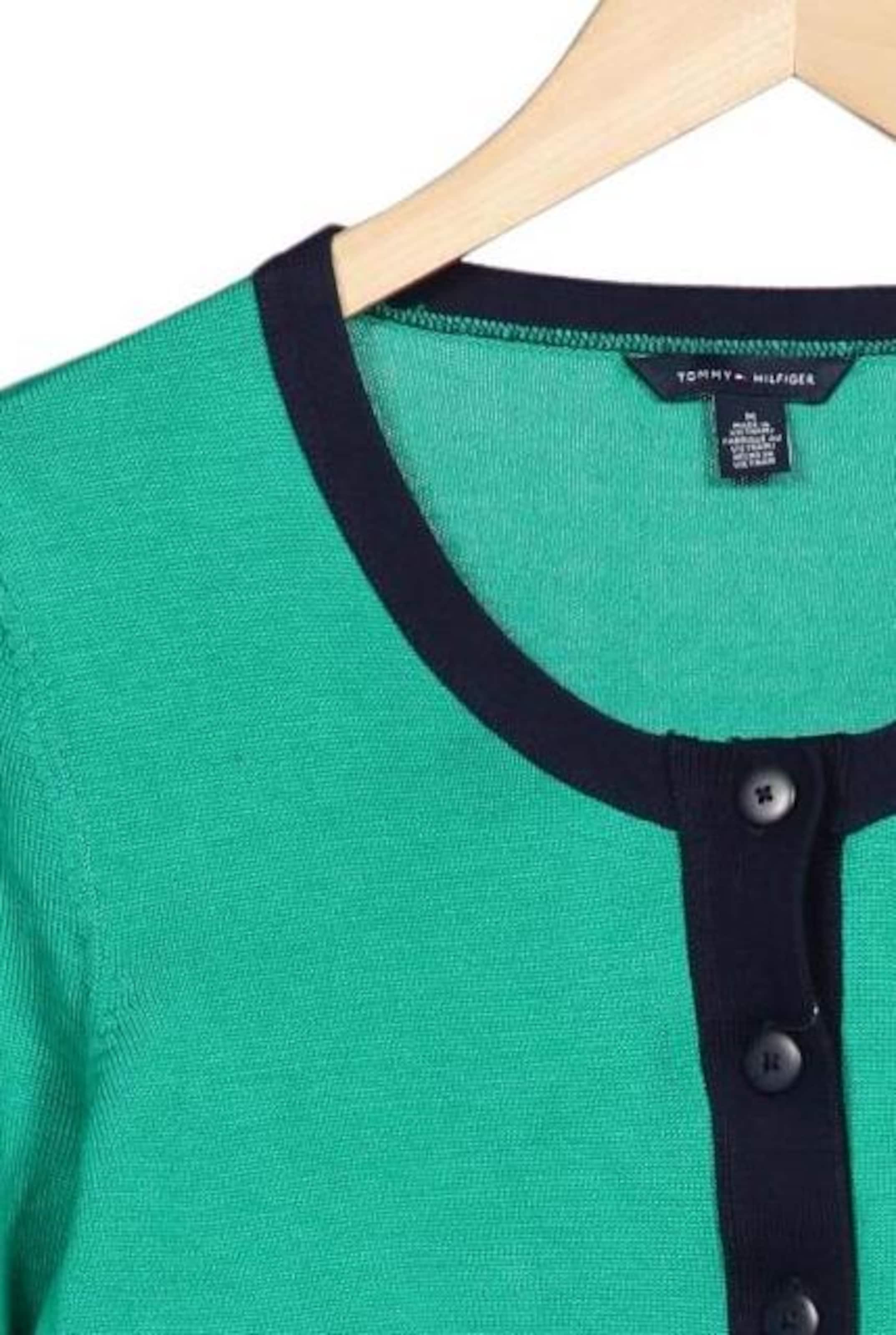 TOMMY HILFIGER Strickjacke M in Grün