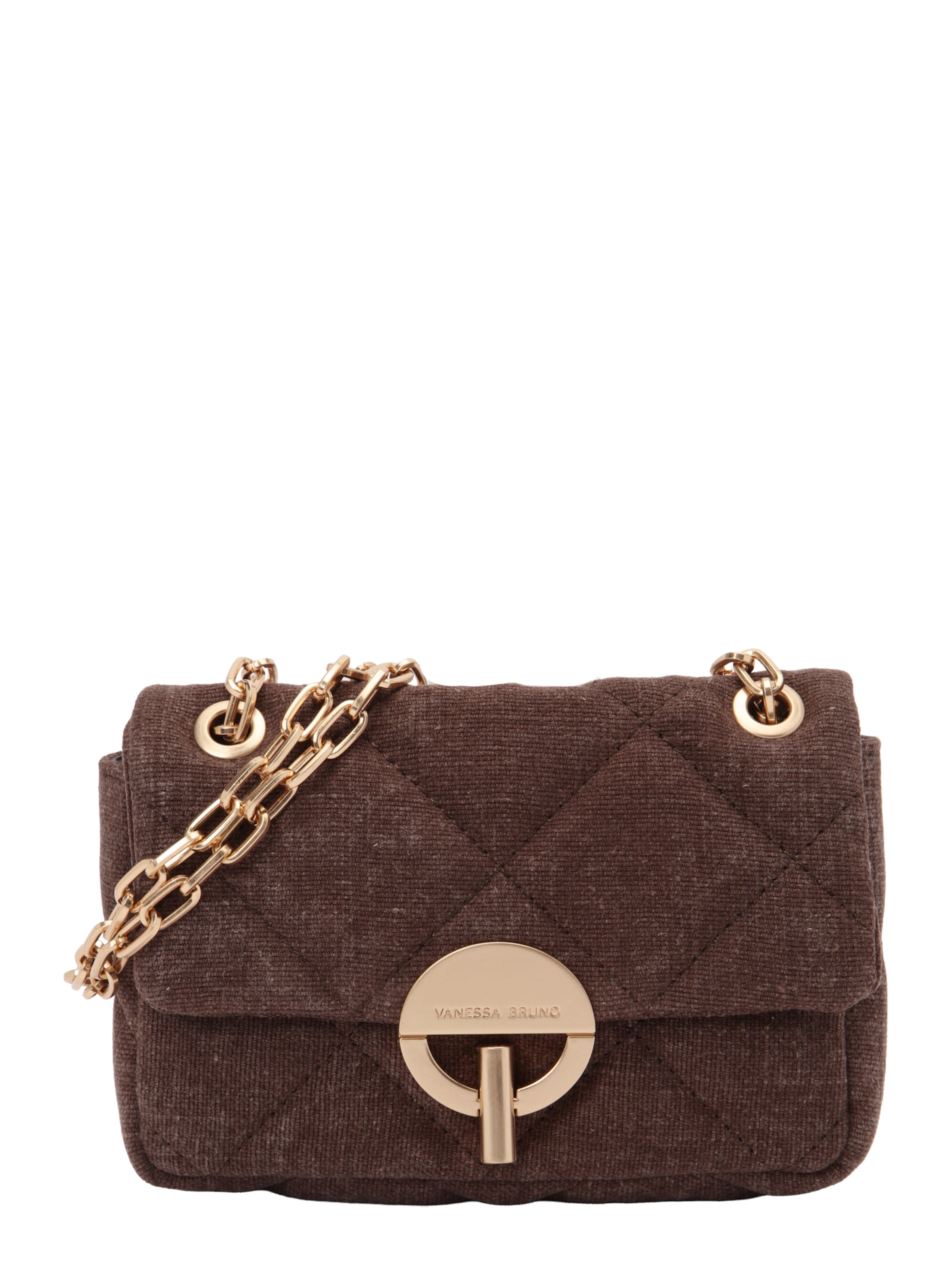 Sac bandoulière 'MOON' Vanessa Bruno en marron : devant