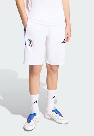 ADIDAS PERFORMANCE - regular Pantalón deportivo 'Jude Bellingham' en blanco: frente