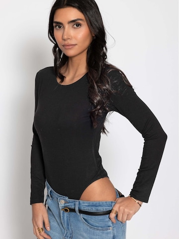 SASSYCLASSY - Body de blusa en negro