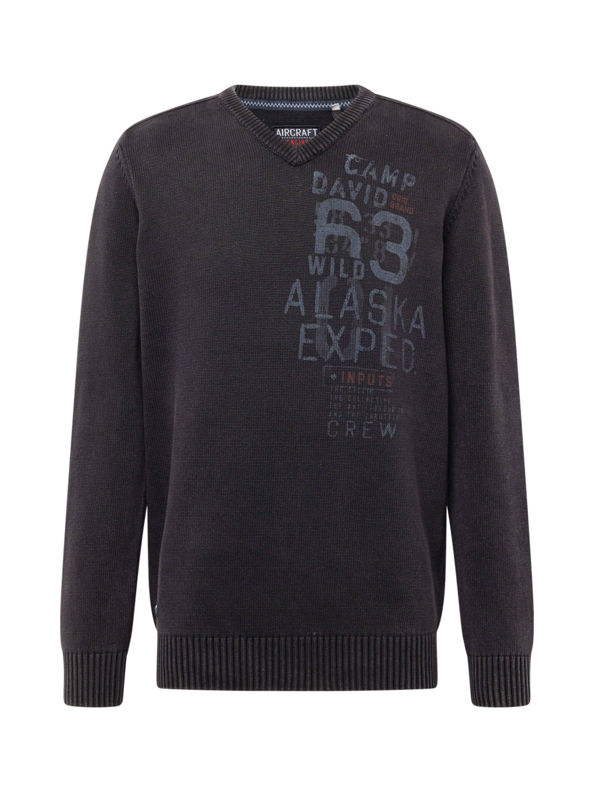 CAMP DAVID Pullover in Schwarz: Vorderseite