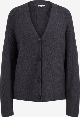 TOM TAILOR Knit Cardigan in Grey: front