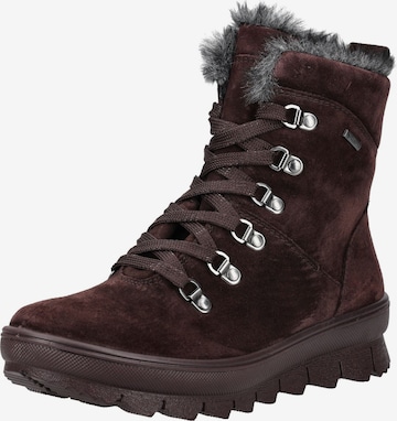 Legero Lace-up bootie in Red: front