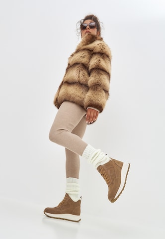 Bottines à lacets CESARE GASPARI en marron