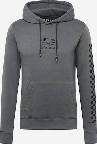 REPLAY Sweatshirt in Grau: predná strana