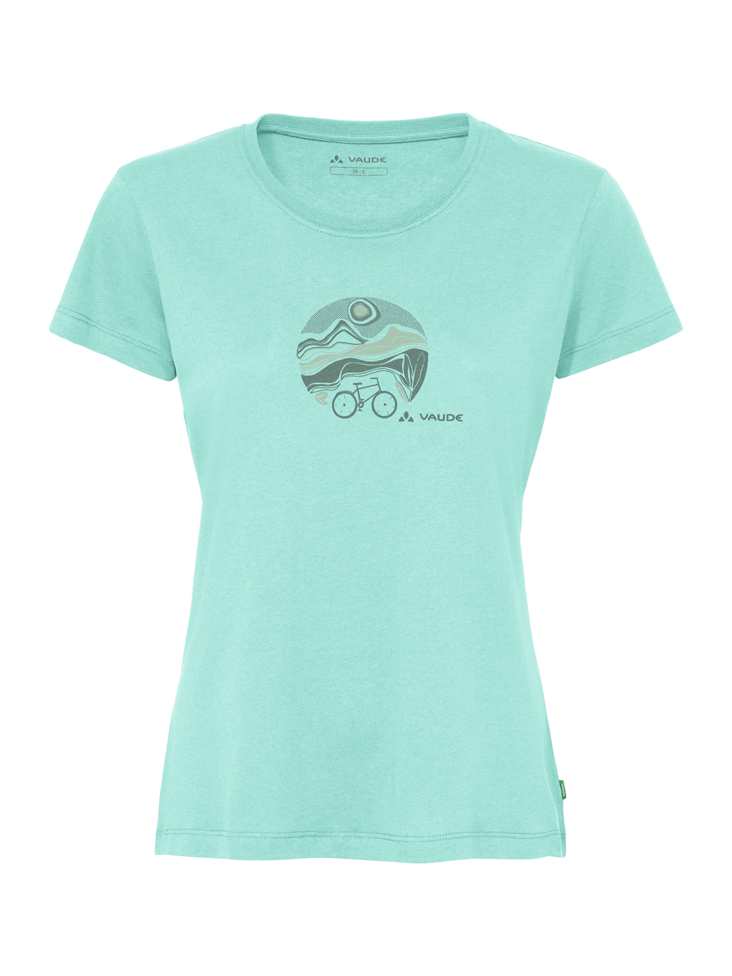 VAUDE T-Shirt in türkis / grau, Produktansicht