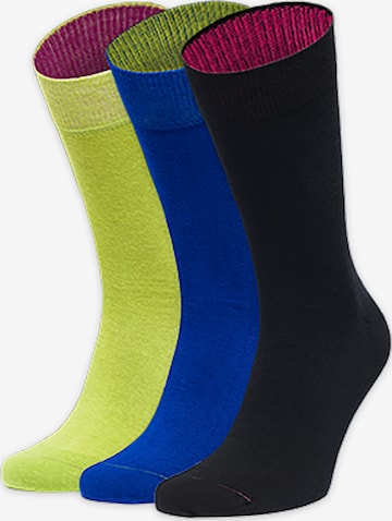 Von Jungfeld Socks in Blue: front