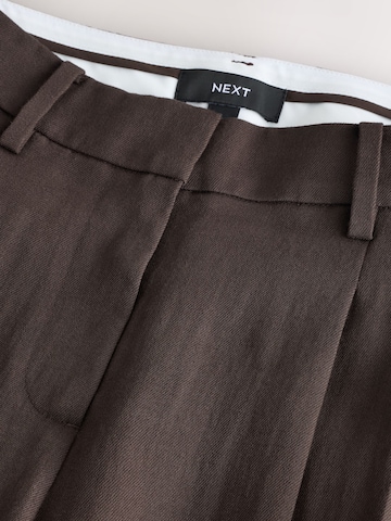Wide Leg Pantalon à pince Next en marron