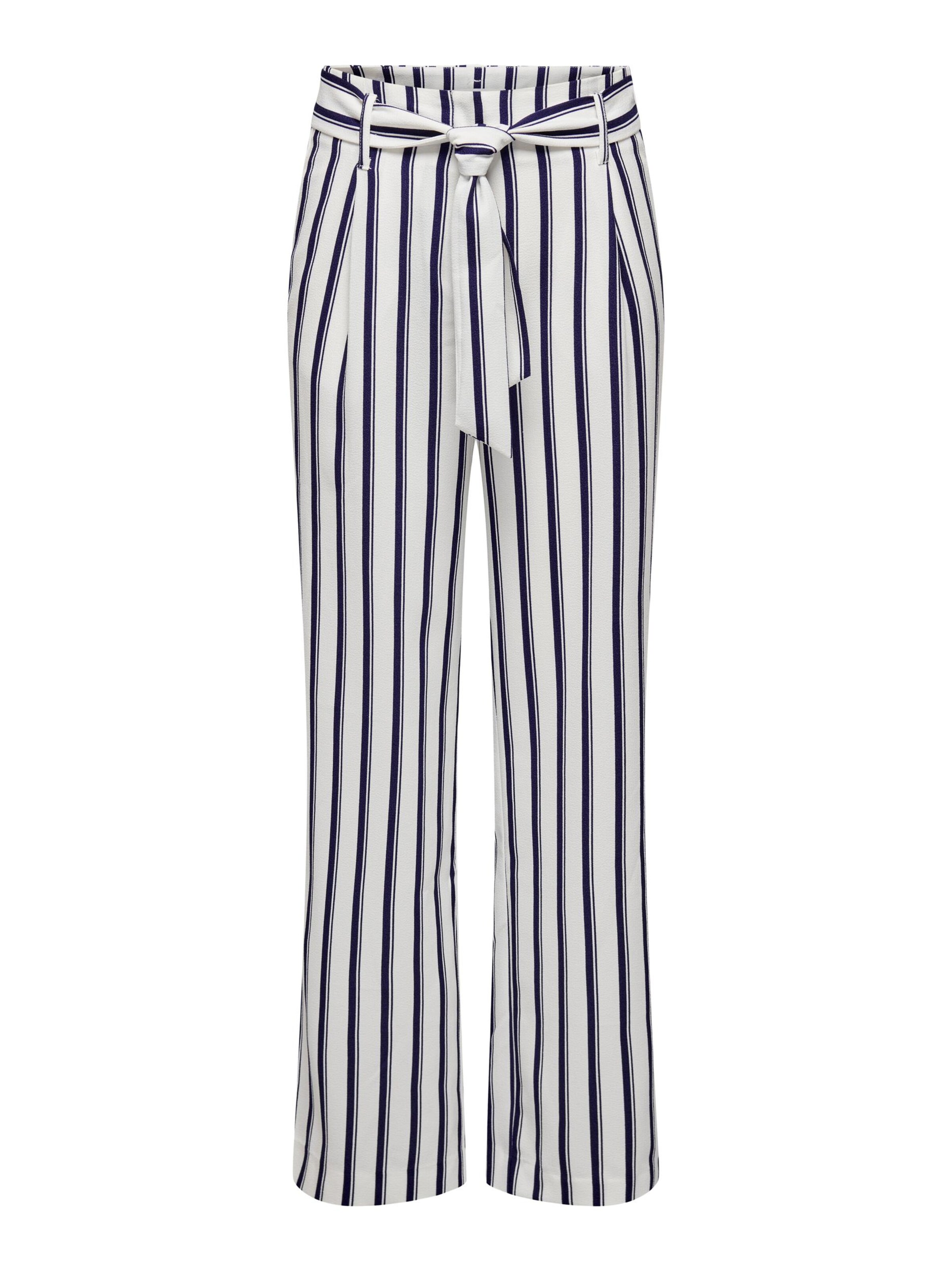 ONLY Wide Leg Hose 'Lowa' in Weiß: Vorderseite