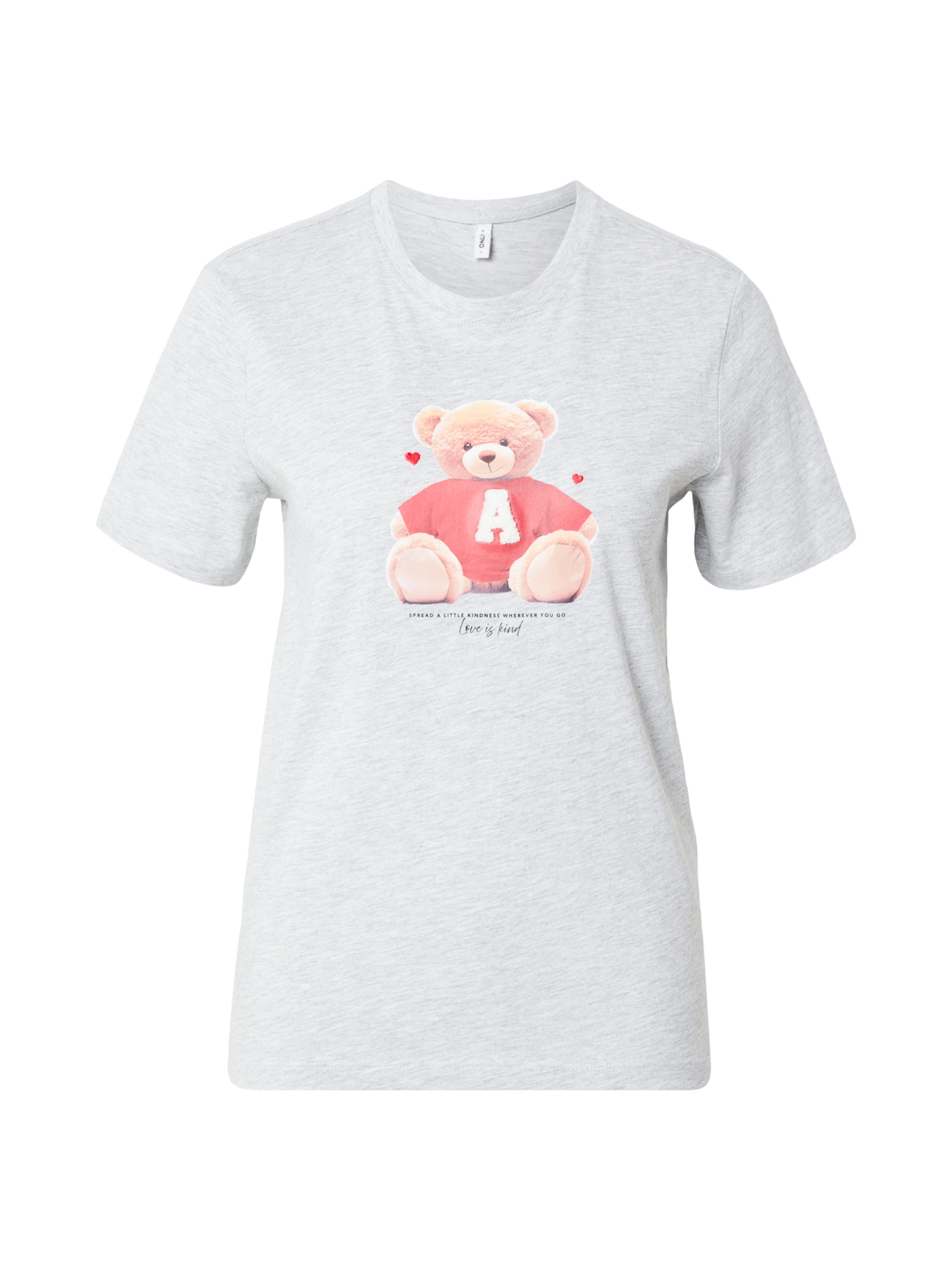 ONLY Тениска 'ONLBILA' в сиво: отпред