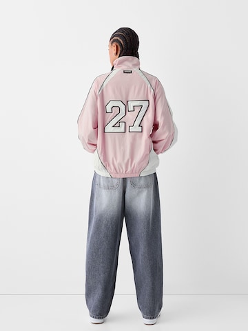 Bershka Between-Season Jacket in Pink