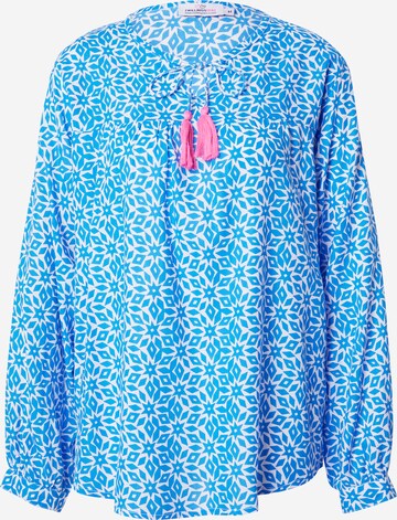 Zwillingsherz Blouse 'Irma' in Blauw: voorkant