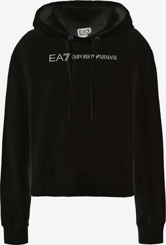 EA7 Emporio Armani Sweatshirt in Zwart: voorkant