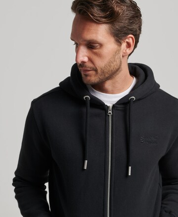 Superdry Sweatjacke in Schwarz