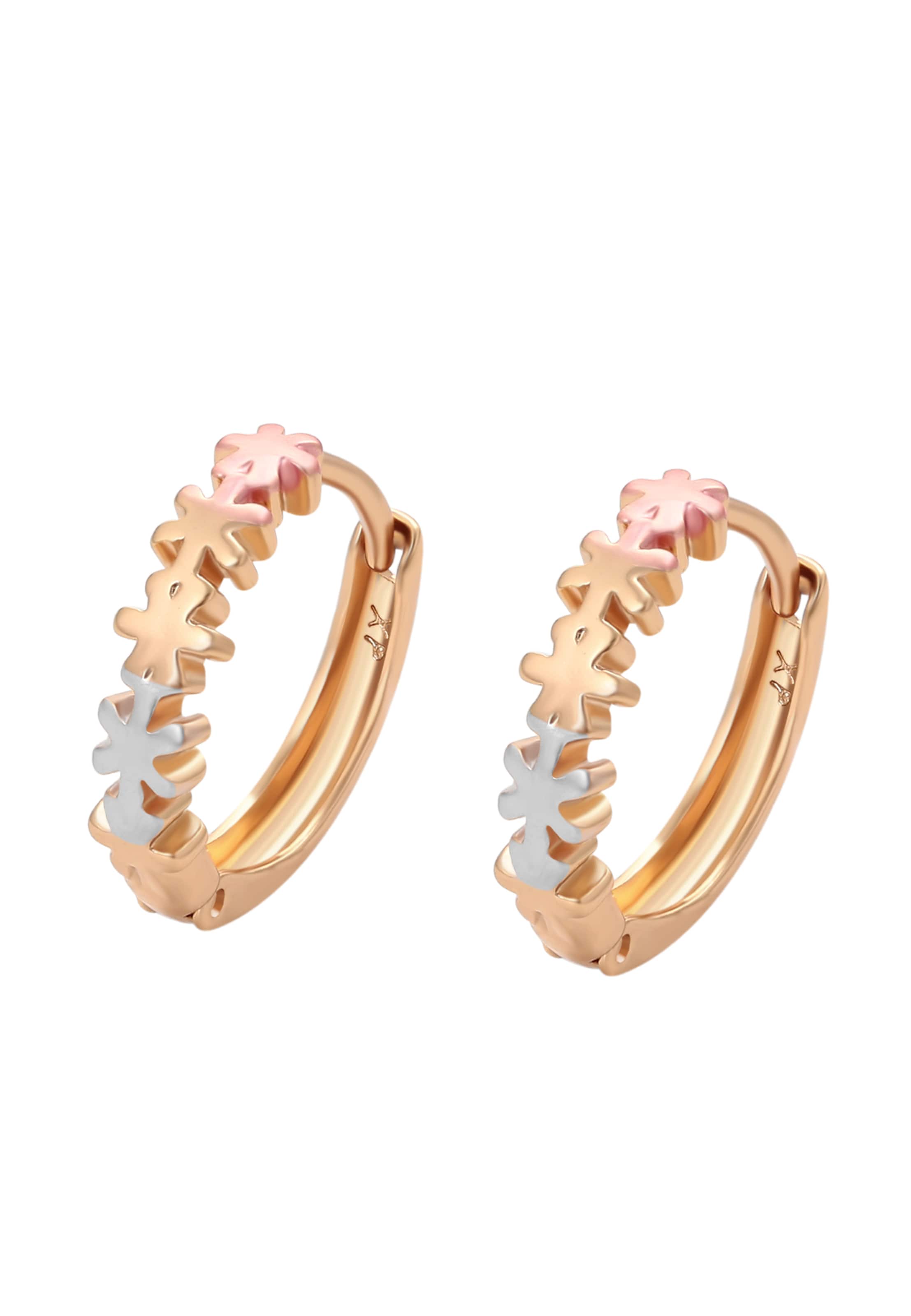 Gaya Ohrringe in gold / grau / rosa, Produktansicht