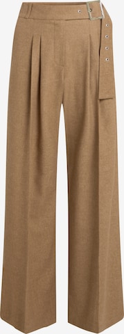 Karl Lagerfeld Wide Leg Housut värissä ruskea: etupuoli