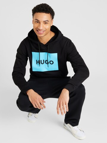 HUGO - Sweatshirt 'Duratschi' em preto